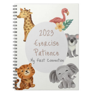 JW Convention 2023 Geduld für Kinder Notizblock
