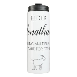 JW Elder gift individuelle Name Thermosbecher