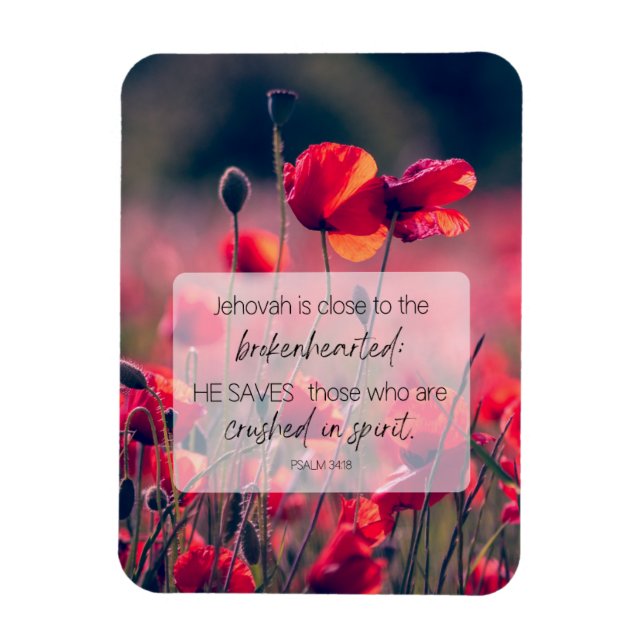 JW Förderung von Magnet Psalm 34:18 (Vertikal)