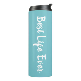 JW gibt Personalisiert Best Life Ever - Blue Thermosbecher