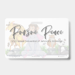 JW Keepake Convention Abzeichen Card | Tiere Ausweis