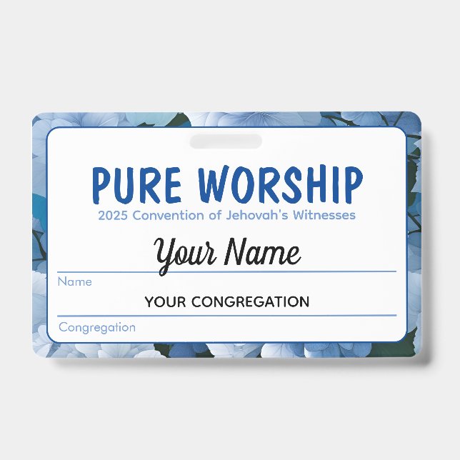 JW Keepsaké Convention Badge Pure Worship (Avant)