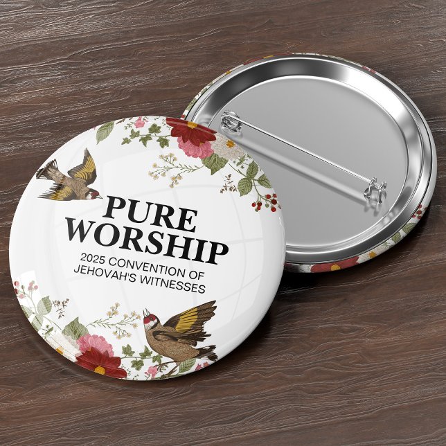 JW-Konvent 2025 gibt Button zum Thema "Reine Vereh (Von Creator hochgeladen)