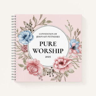 JW-Konvention von 2025: Blumen-Design Notizbuch