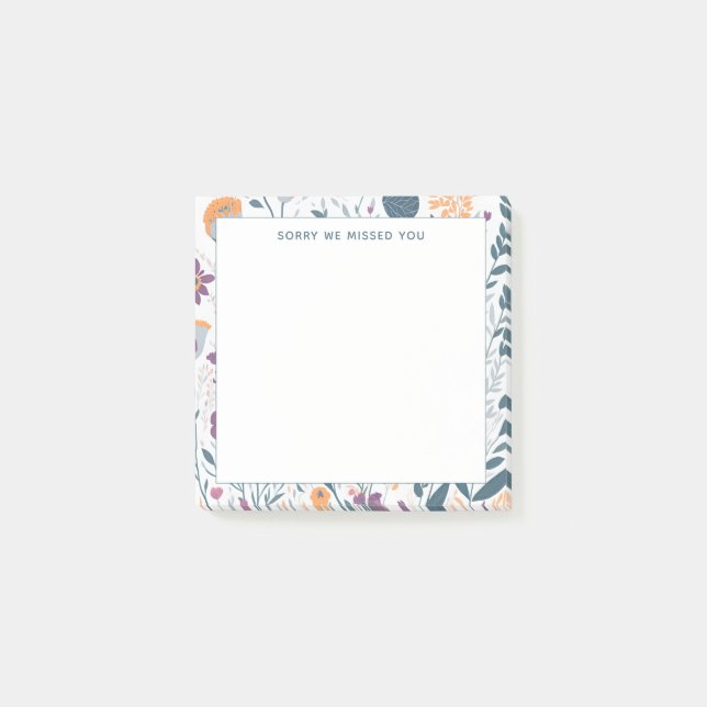 JW Ministerium Supplies Sorry we vermisst Sie | JW Post-it Klebezettel (Vorderseite)