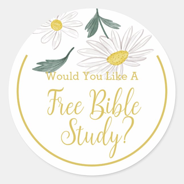 JW Ministry liefert Briefe schreiben Bibelstudie Runder Aufkleber (Vorderseite)