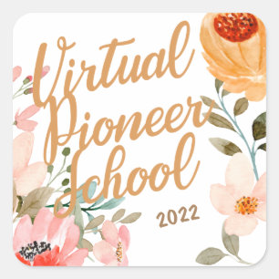 JW Ministry Supply Pioneer Service School 2022 Quadratischer Aufkleber