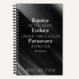 JW Notebook for Brothers - REJOICE ENDURE PERSEVER Notizbuch
