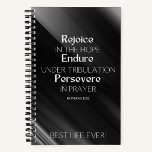 JW Notebook for Brothers - REJOICE ENDURE PERSEVER Notizbuch