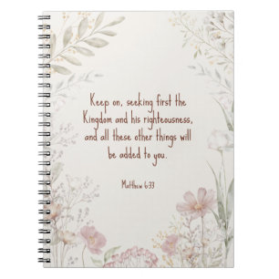 JW-Notebook, Matthew 6:33 JW Notizblock