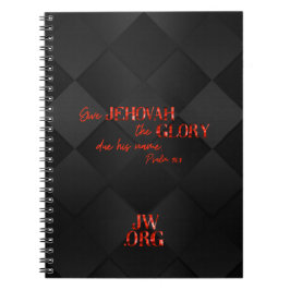JW Notepad für Brüder in Rot/Schwarz Notizblock