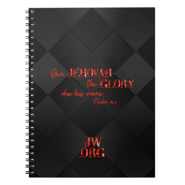 JW Notepad für Brüder in Rot/Schwarz Notizblock (Vorderseite)