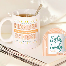 JW Personalizable Pioneer School 2023 & 2 Tim 4:5 Kaffeetasse