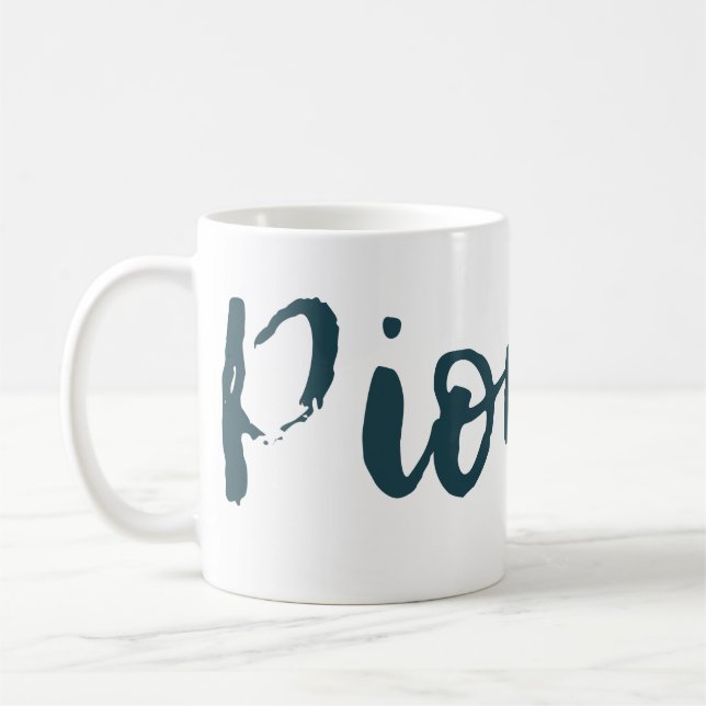 JW Pioneer Blue Green Wrap Autour de Mug (Gauche)