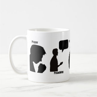 JW Prayer, Prêcher et Etude Personnelle Mug