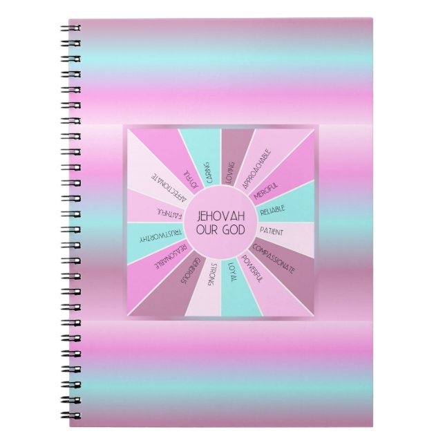 JW Qualities Our God Jehovah Notebook Notizblock (Vorderseite)