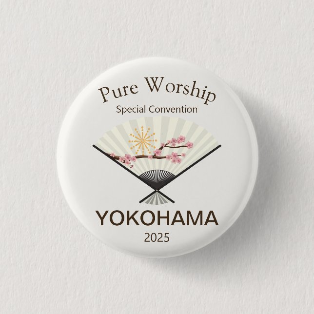 JW-Sonderkonvention 2025 Yokohama Japan Button (Vorderseite)