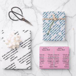 JW Spanisch 2025 Jahr Text Geschenkpapier