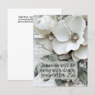 JW Sympathy Card Postkarte