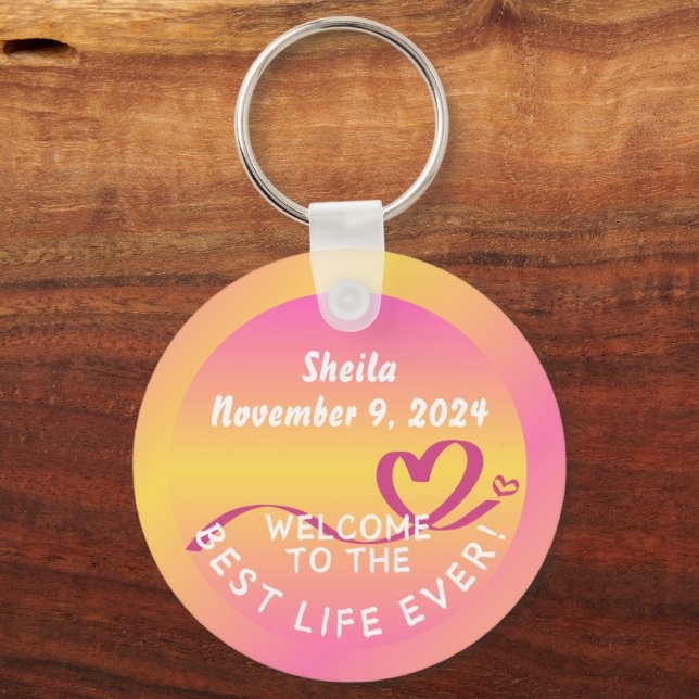 JW Taufe Geschenk Schlüsselanhänger Keepake Best L (Vorderseite)