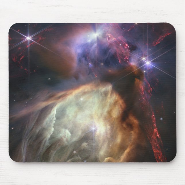 JWST-Bild der Rho-Ophiuchi-Sterne Mousepad (Vorne)