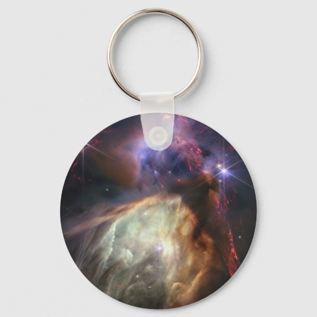 JWST-Bild der Rho-Ophiuchi-Sterne Schlüsselanhänger (Vorderseite)