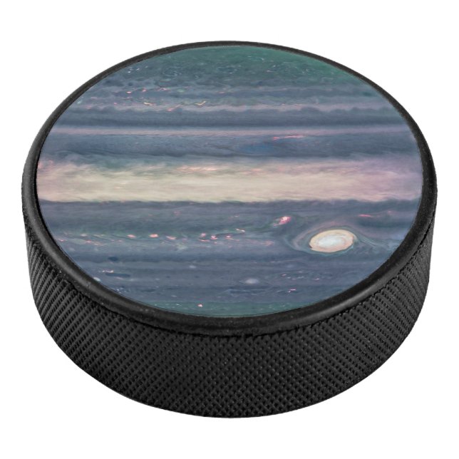 JWST-Bild des Planeten Jupiter in Infrarot Eishockey Puck (3/4)