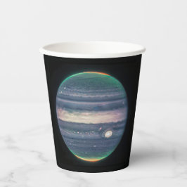JWST-Bild des Planeten Jupiter in Infrarot Pappbecher