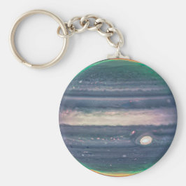 JWST-Bild des Planeten Jupiter in Infrarot Schlüsselanhänger