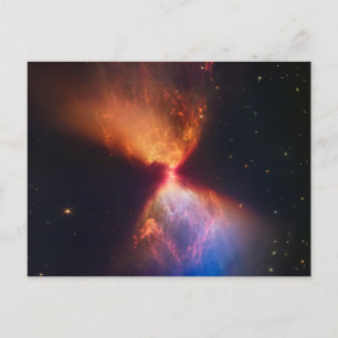 JWST Hourglass Protostar Formation Postkarte