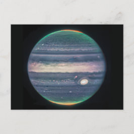 JWST Image de Planet Jupiter dans une carte postal