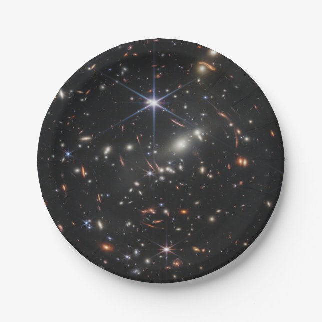 JWST James Webb Space Telescope Erste Bilder Pappteller (Vorderseite)