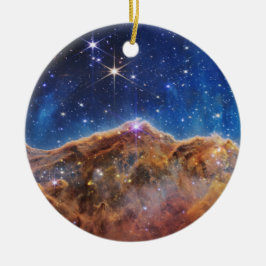 JWST James Webb Space Telescope Kosmic Cliffs Keramik Ornament