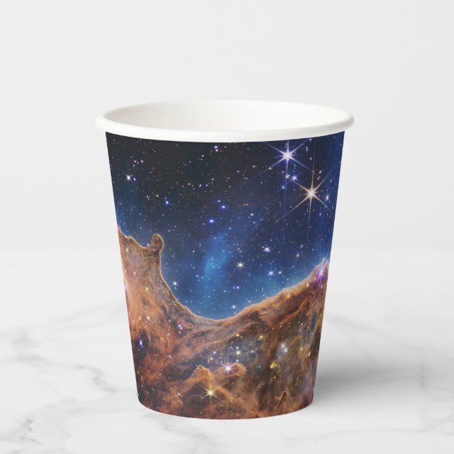 JWST James Webb Space Telescope Kosmic Cliffs Pappbecher (Vorderseite)