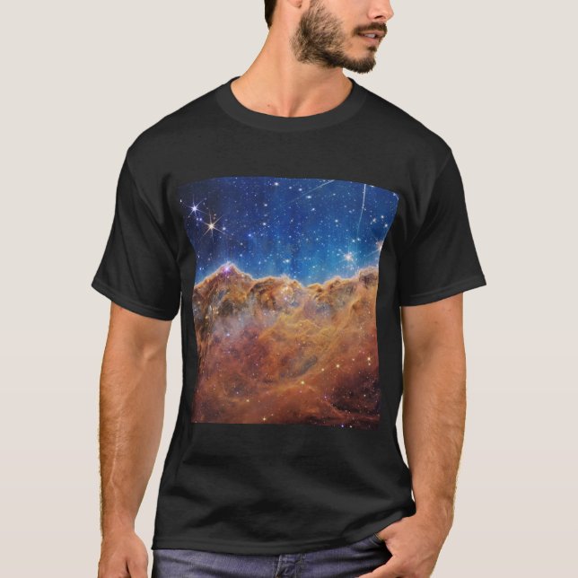 JWST James Webb Space Telescope Kosmic Cliffs T-Shirt (Vorderseite)