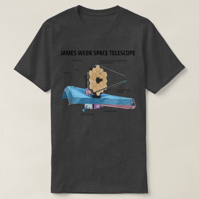 JWST James Webb Space Telescope NASA Science Unifo T-Shirt (Design vorne)