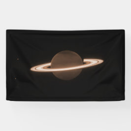 JWST James Webb Space Telescope Saturn Infrared Banner
