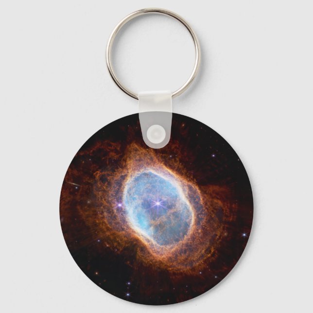 JWST James Webb Telescope Southern Ring Nebula Schlüsselanhänger (Vorderseite)
