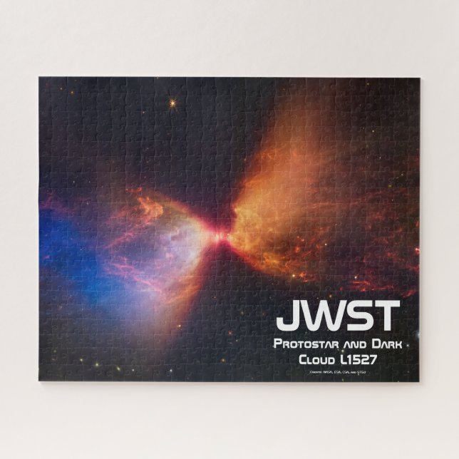 JWST Protostar and Dark Cloud Puzzle (Horizontal)