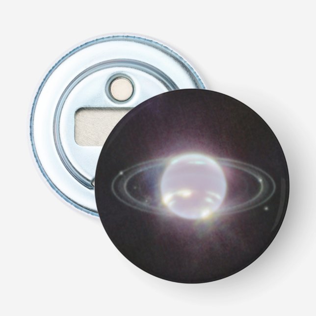 JWST Rings of Planet Neptune Flaschenöffner (Vorderseite)