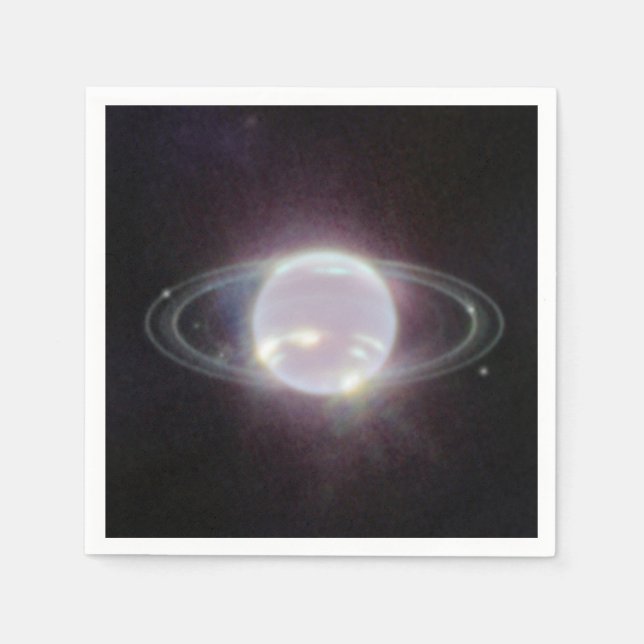 JWST Rings of Planet Neptune Serviette (Vorderseite)