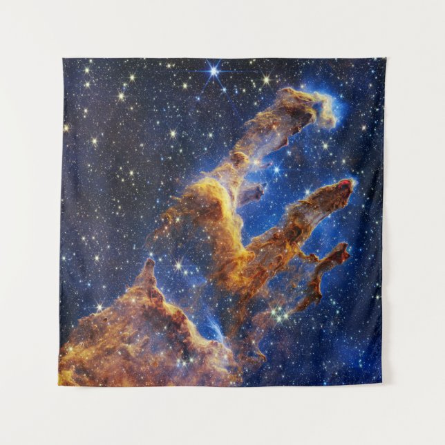 JWST Säulen der Schöpfung, 2022 - Adlernebel, M16 Wandteppich (Vorderseite)