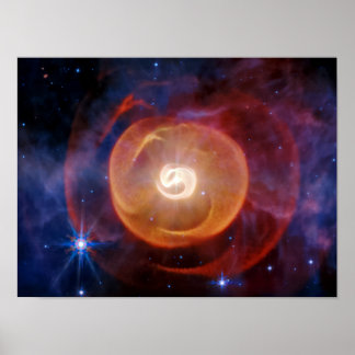 JWST Staub um Wolf-Rayet-Sterne Apep-System Poster