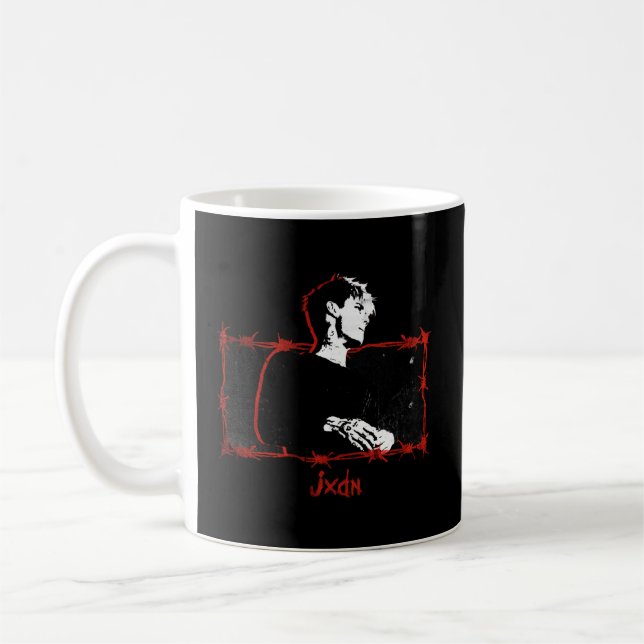 Jxdn Barbed Wire Portrait Kaffeetasse (Links)