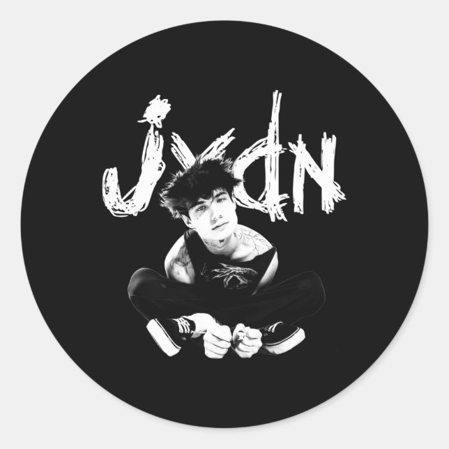 Jxdn-Sitting Runder Aufkleber (Vorderseite)