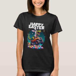 Jy Happy Oaster Bunny T Rex Dinosaur Monster Truc T-Shirt