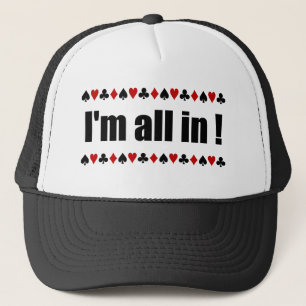 "J'y suis !"  casquettes de poker