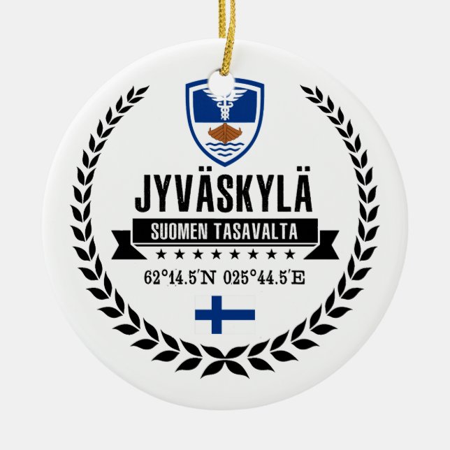 Jyväskylä Keramik Ornament (Vorne)