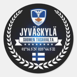 Jyväskylä Runder Aufkleber