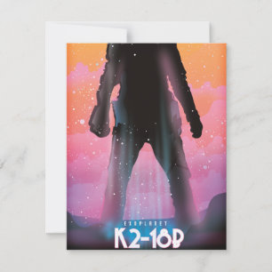 K2-18b Exoplanet Space Art